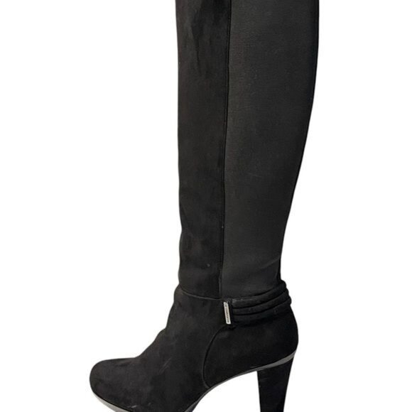 Liz Claiborne LC Singer Knee High Boots Shoes Black Size 10 Medium 100-7593 - Picture 7 of 15